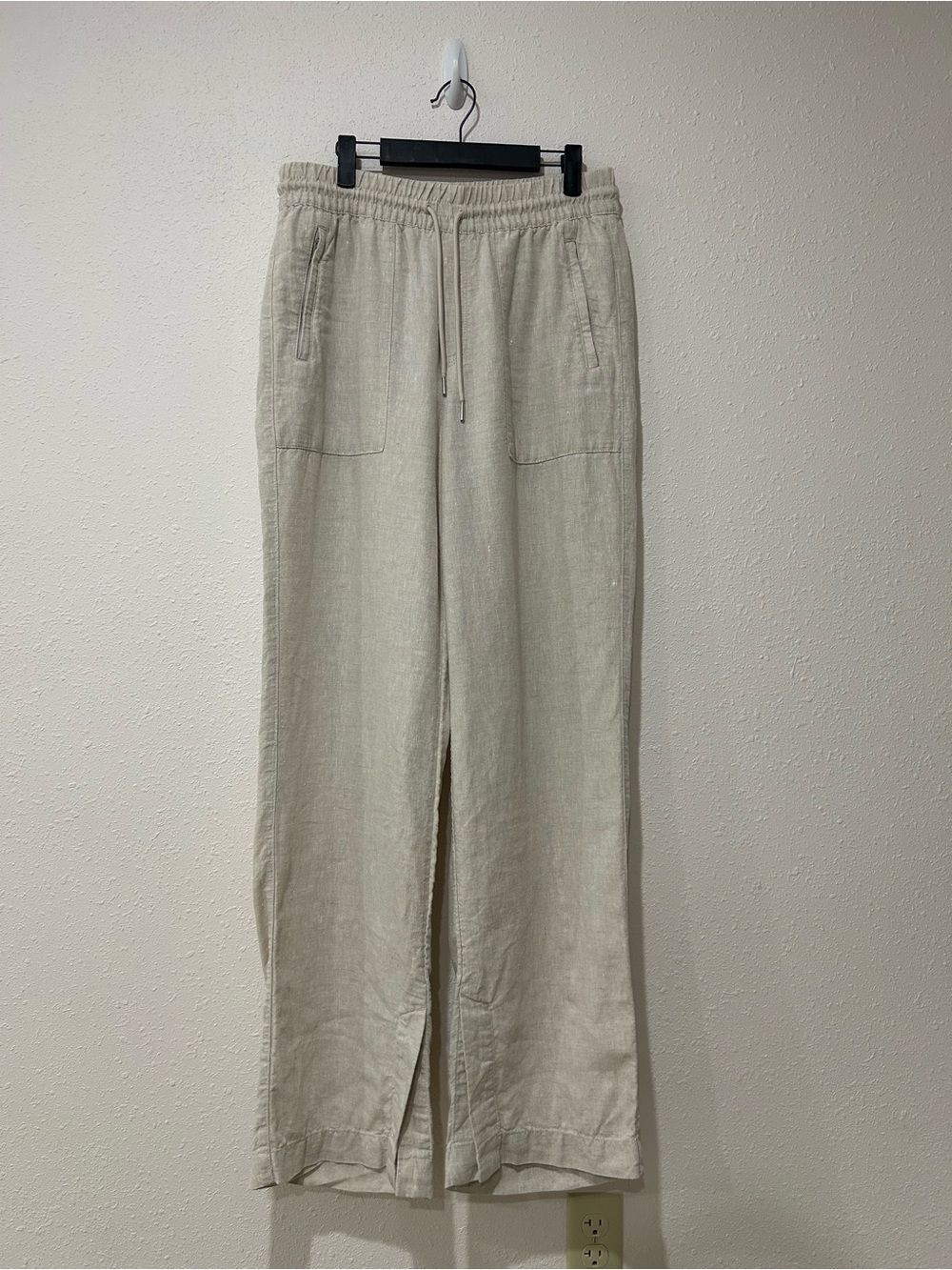 Athleta Retreat Linen High Rise Wide Leg Pant